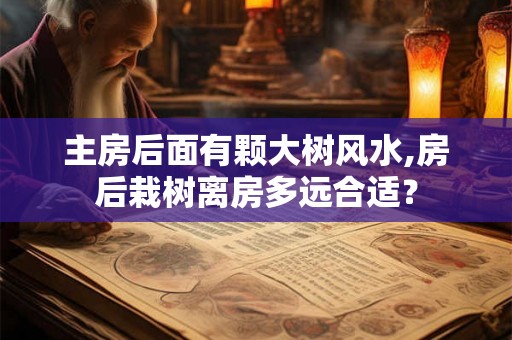 主房后面有颗大树风水,房后栽树离房多远合适？