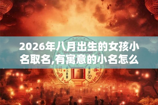 2026年八月出生的女孩小名取名,有寓意的小名怎么取? 2026年八月出生的女孩小名取名,有寓意的小名怎么取?