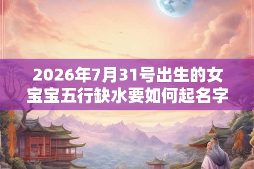2026年7月31号出生的女宝宝五行缺水要如何起名字