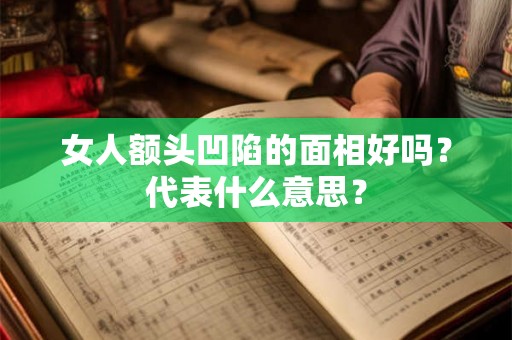 女人额头凹陷的面相好吗？代表什么意思？