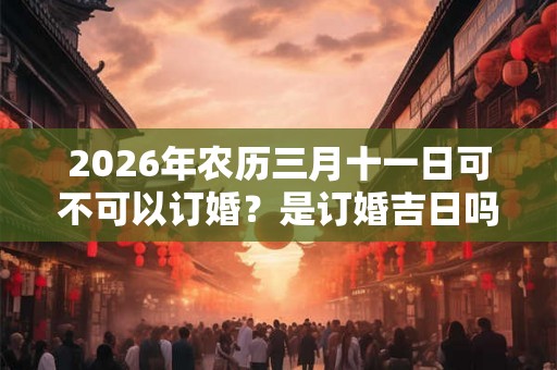2026年农历三月十一日可不可以订婚？是订婚吉日吗？