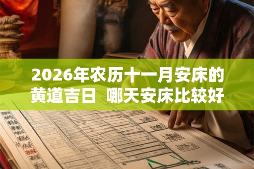 2026年农历十一月安床的黄道吉日  哪天安床比较好