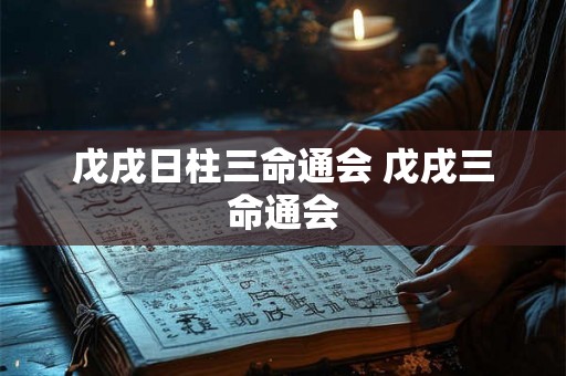 戊戌日柱三命通会 戊戌三命通会 戊戌日柱三命通会 戊戌三命通会