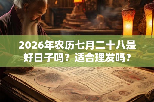 2026年农历七月二十八是好日子吗？适合理发吗？