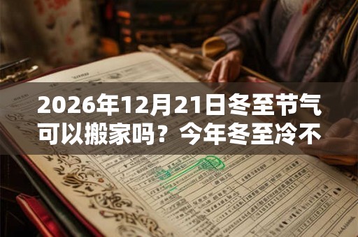 2026年12月21日冬至节气可以搬家吗？今年冬至冷不冷？