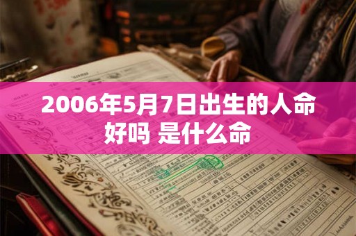 2006年5月7日出生的人命好吗 是什么命