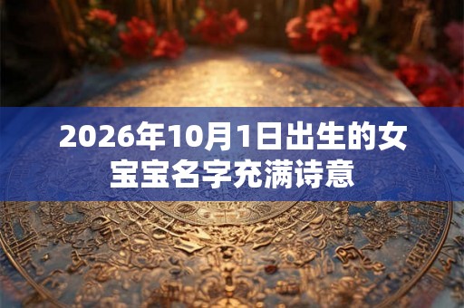 2026年10月1日出生的女宝宝名字充满诗意