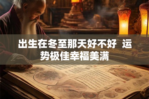 出生在冬至那天好不好  运势极佳幸福美满