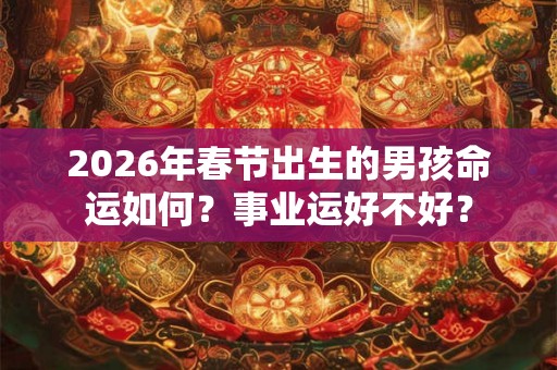 2026年春节出生的男孩命运如何？事业运好不好？