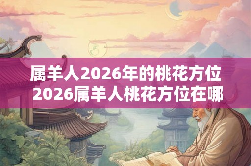 属羊人2026年的桃花方位 2026属羊人桃花方位在哪