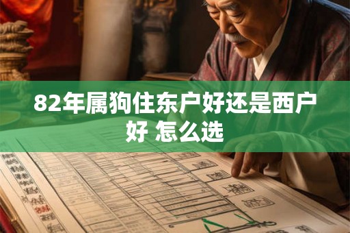 82年属狗住东户好还是西户好 怎么选 82年属狗住东户好还是西户好 怎么选