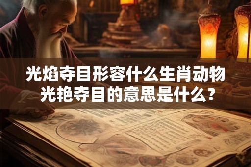 光焰夺目形容什么生肖动物 光艳夺目的意思是什么？