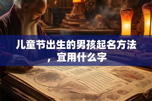 儿童节出生的男孩起名方法，宜用什么字