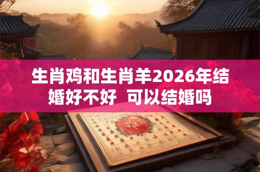 生肖鸡和生肖羊2026年结婚好不好  可以结婚吗