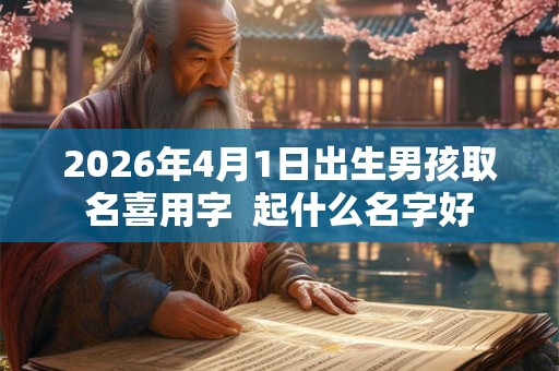 2026年4月1日出生男孩取名喜用字  起什么名字好