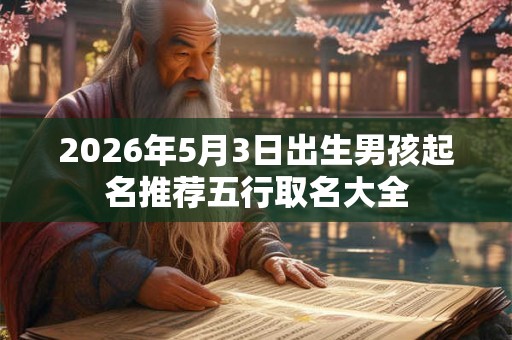 2026年5月3日出生男孩起名推荐五行取名大全