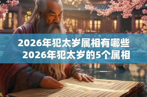 2026年犯太岁属相有哪些  2026年犯太岁的5个属相