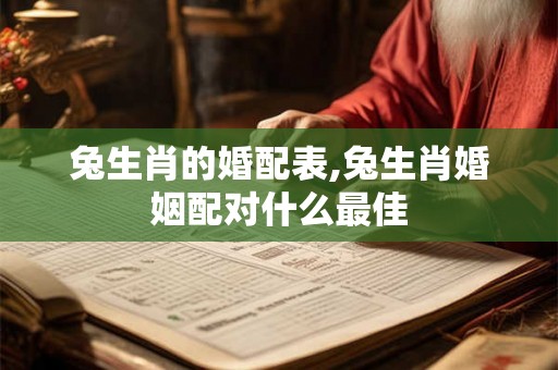 兔生肖的婚配表,兔生肖婚姻配对什么最佳 兔生肖的婚配表,兔生肖婚姻配对什么最佳