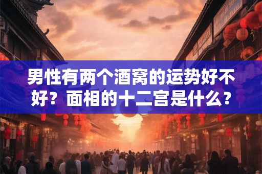 男性有两个酒窝的运势好不好？面相的十二宫是什么？