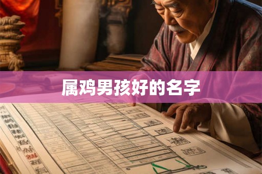 属鸡男孩好的名字