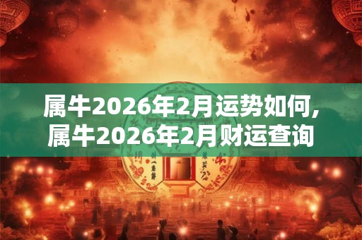 属牛2026年2月运势如何,属牛2026年2月财运查询