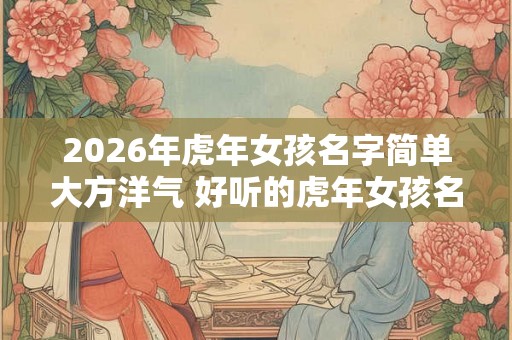 2026年虎年女孩名字简单大方洋气 好听的虎年女孩名字