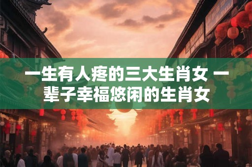 一生有人疼的三大生肖女 一辈子幸福悠闲的生肖女