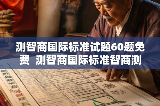 测智商国际标准试题60题免费  测智商国际标准智商测试