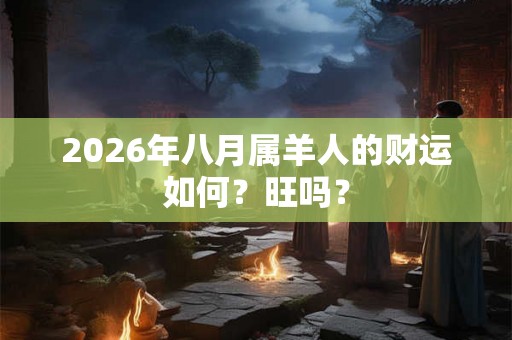 2026年八月属羊人的财运如何?旺吗? 2026年八月属羊人的财运如何?旺吗?