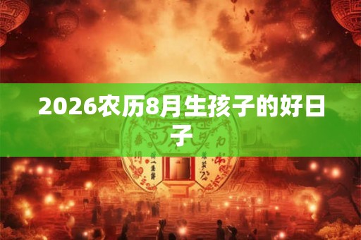 2026农历8月生孩子的好日子