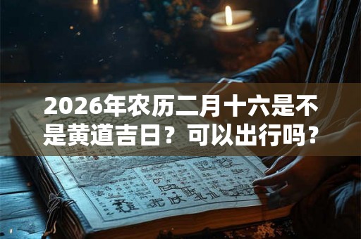 2026年农历二月十六是不是黄道吉日？可以出行吗？