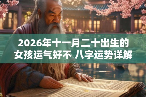 2026年十一月二十出生的女孩运气好不 八字运势详解