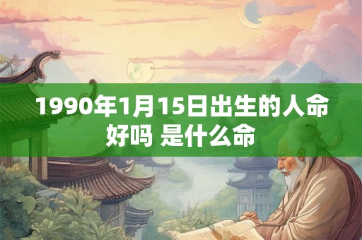 1990年1月15日出生的人命好吗 是什么命