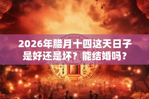 2026年腊月十四这天日子是好还是坏？能结婚吗？