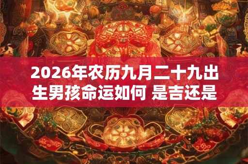 2026年农历九月二十九出生男孩命运如何 是吉还是凶