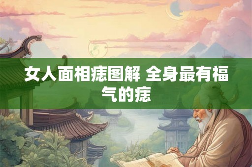 女人面相痣图解 全身最有福气的痣 女人面相痣图解 全身最有福气的痣