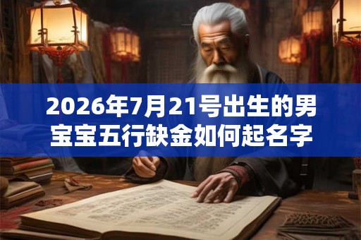 2026年7月21号出生的男宝宝五行缺金如何起名字