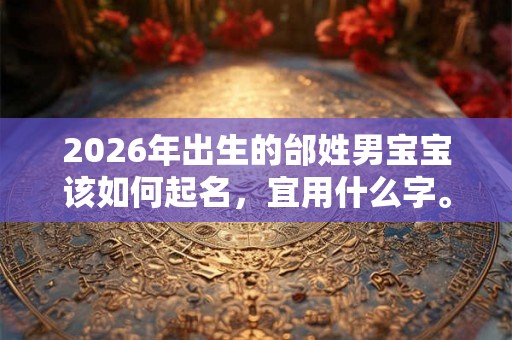 2026年出生的邰姓男宝宝该如何起名，宜用什么字。