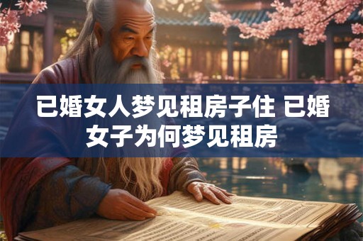 已婚女人梦见租房子住 已婚女子为何梦见租房
