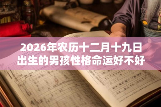 2026年农历十二月十九日出生的男孩性格命运好不好