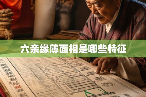六亲缘薄面相是哪些特征