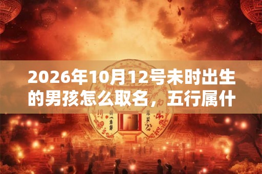 2026年10月12号未时出生的男孩怎么取名，五行属什么