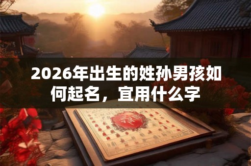 2026年出生的姓孙男孩如何起名,宜用什么字 2026年出生的姓孙男孩如何起名,宜用什么字