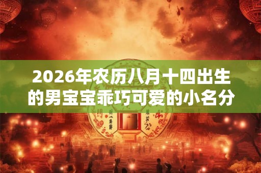 2026年农历八月十四出生的男宝宝乖巧可爱的小名分享 2026年农历八月十四出生的男宝宝乖巧可爱的小名分享