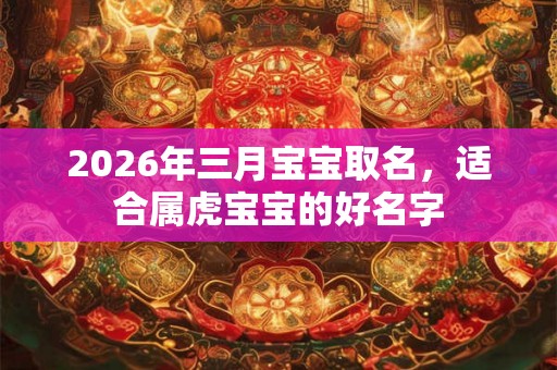 2026年三月宝宝取名，适合属虎宝宝的好名字