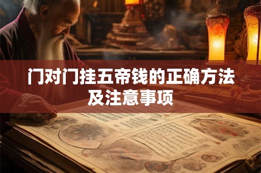 门对门挂五帝钱的正确方法及注意事项