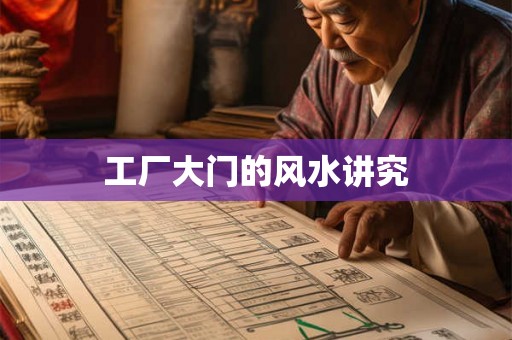 工厂大门的风水讲究
