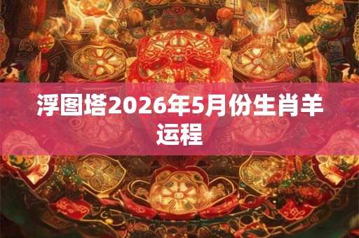 浮图塔2026年5月份生肖羊运程