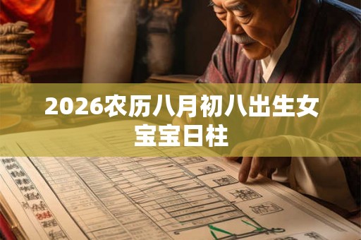 2026农历八月初八出生女宝宝日柱 2026农历八月初八出生女宝宝日柱