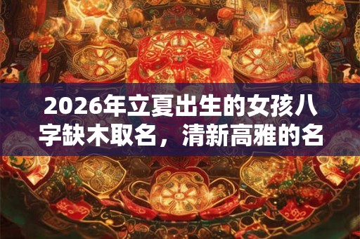 2026年立夏出生的女孩八字缺木取名，清新高雅的名字推荐